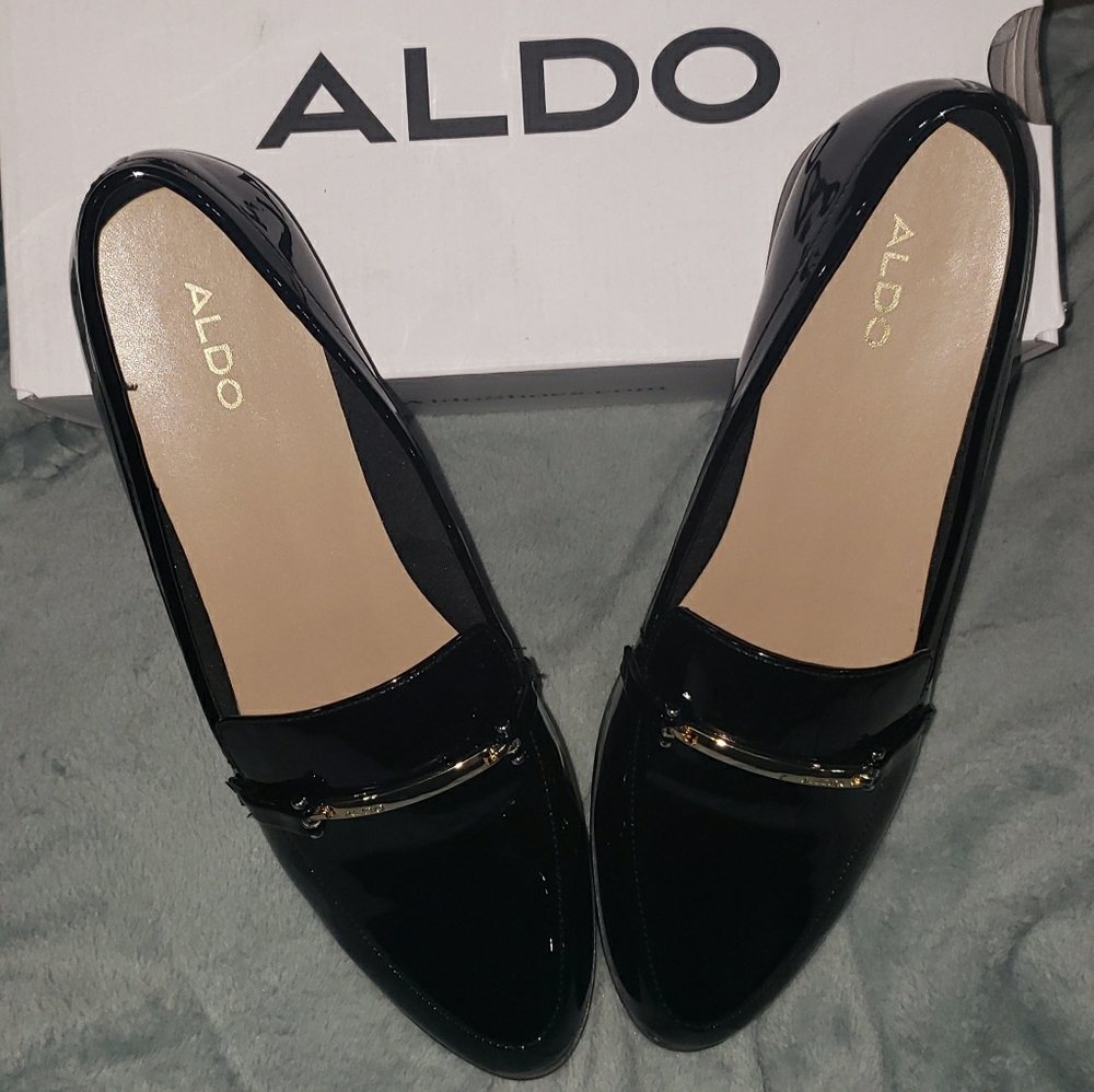 Black Patent Leather Loafers